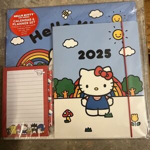 Hello Kitty and Friends 2025 Wall Calendar, Planner, List Pad, Gel Pen Set